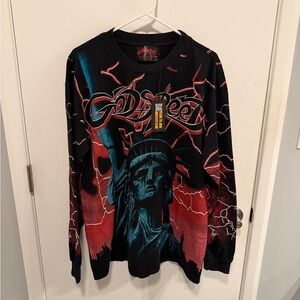 GODSPEED NEW YORK VOLTAGE LONG SLEEVE TEE SHIRT SIZE XL